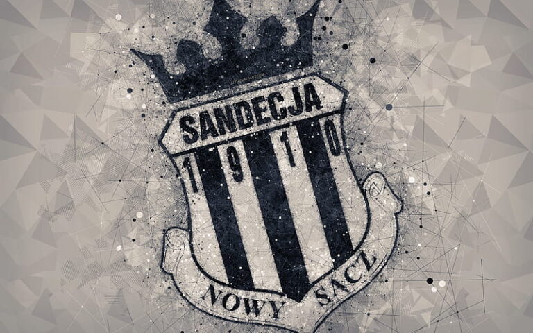 HD-wallpaper-sandecja-nowy-sacz-geometric-art-logo-gray-abstract-background-polish-football-club-nowy-sacz-poland-football-creative-art